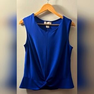 Diana Belle  Sleeveless Knotted Blouse